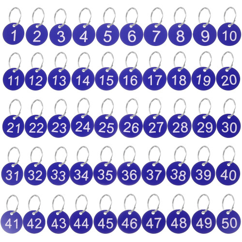 50 Sets Zahlentags Mit Ringen Hängen 2