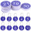 50 Sets Zahlentags Mit Ringen Hängen 8