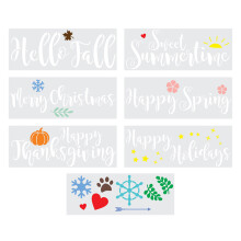 7St Reusable Plastic Sjablonen Voor Diy Projecten Kinderen Volwassenen
