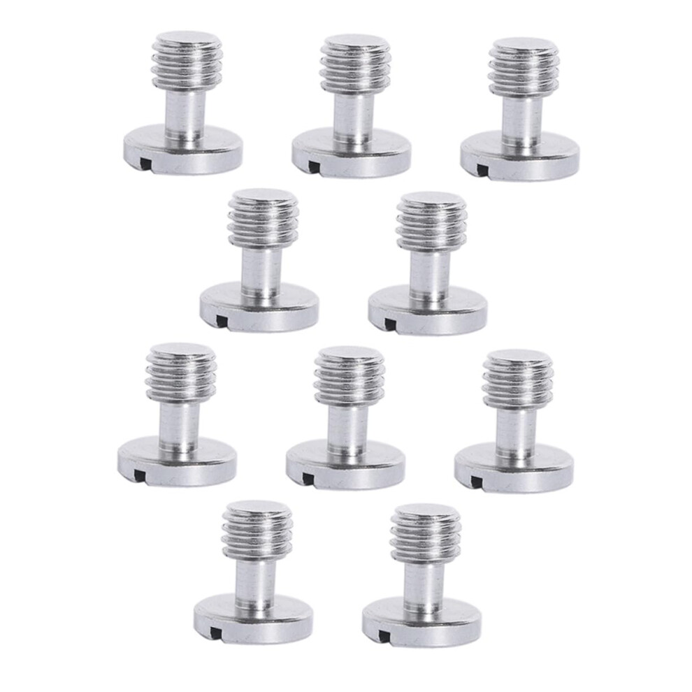 Tripod Screws 10 Pcs Nickel Plated Iron Quick Release Plate Fixing Screws For Dslr Camera Rig Easy To Install 9393856324897