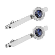 2 Zilverkleurige Legering Dasclip Mode Dasstok