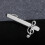 2 Zilverkleurige Legering Dasclip Mode Dasstok 6