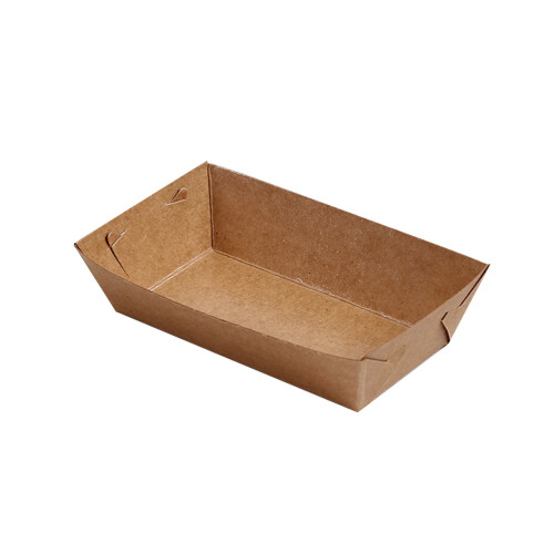 5 Serviertablett Kraftpapier Beschichtet Bootförmig 20 X 6 X 3 Cm 2