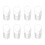 10Stk 80Ml Mini Dessertgläser Schräg Appetithäppchen 1