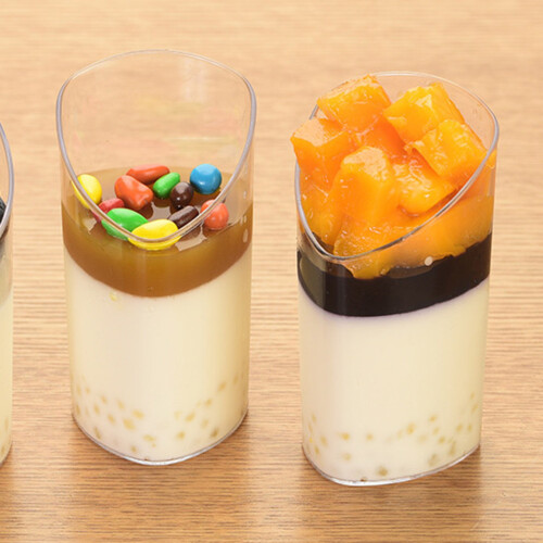 10Stk 80Ml Mini Dessertgläser Schräg Appetithäppchen 2