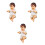 3 Jesus Baby Harzfigur Religiöses 7