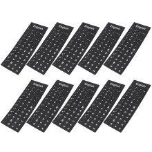 10 Blatt Tastatur Aufkleber Englisch Sprachaufkleber