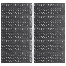 10 Stks Universele Vreemde Taal Keyboard Stickers Pc Layout