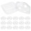 50Pcs Clear Plastic Boxes Dome Lid Dessert Packaging Holders 1
