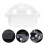 50Pcs Clear Plastic Boxes Dome Lid Dessert Packaging Holders 4