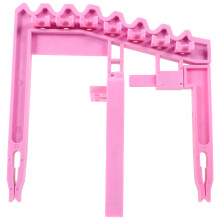 Tragbarer Golfschlägerhalter Rosa Kunststoff 1 Satz 9,8x9,1x4,7 Zoll