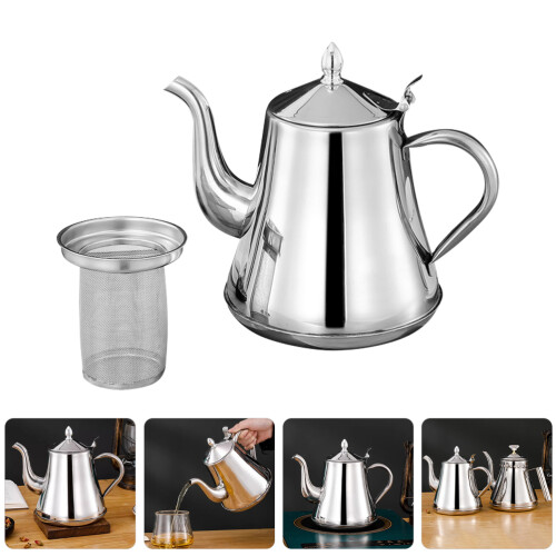 Metal Kaffeekanne Büro 2000 Ml Langausgießer 1