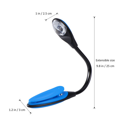 Stylish Tragbar Buch Leselampe Mini Led Clip 1