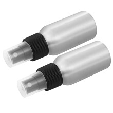 2Stk. 50Ml Leere Sprühflasche Aluminiumlegierung, Nachfüllbar (Silber)