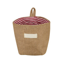 Cotton Fabric Hängender Jute Mit Roten Streifen