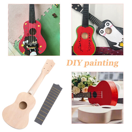 1Ensemble Kit Ukulélé DIY Débutant, Bois Léger Pour Enfants Créatifs 2