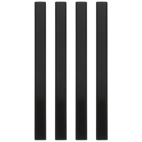 4Pièces Crayons De Menuiserie Noirs Durables Pour Usage En Chantier 1