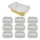 10 Sets Aluminiumfolienpfannen Mit Deckeln, Einweg-Backformen 5