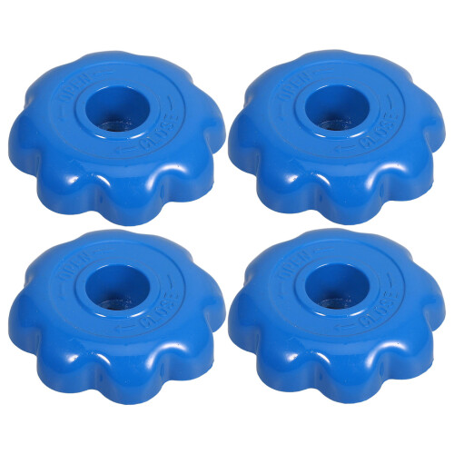 4 Pezzi Valvola Gas In Alluminio Antiscivolo
