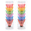 12 Plastic Badminton Shuttlecocks In Gekke Kleuren 1