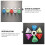 12 Plastic Badminton Shuttlecocks In Gekke Kleuren 8
