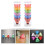 12 Plastic Badminton Shuttlecocks In Gekke Kleuren 7