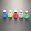 12 Plastic Badminton Shuttlecocks In Gekke Kleuren 4
