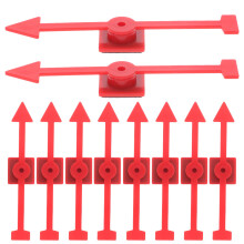 10 Stks Witte Plastic Aanwijzers Voor Klasactiviteiten En Bordspellen