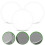 3 Transparante Acryl Ronde Schijven 5