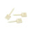 20 6,5 Cm Plastic Doelpin Voor Buiten (Beige) 5