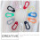 400Pièces Clips Multicolores En Plastique Accessoires Couture 10