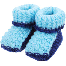 Paar Handgemaakte Gehaakte Baby Winterschoenen