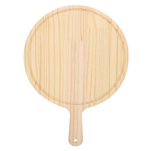 11 Zoll Naturholz Pizzaheber Schneidebrett 28*28*1,6 Cm