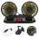 Ventilateur Auto Double Tête ABS Circuit Tableau Multi 3