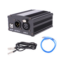 48V Phantom Met USB-Kabel Voor Condensatormicrofoon Opname
