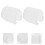 6Pcs White Stylus Covers for Turntable Needle Durable Plastic Guards 7