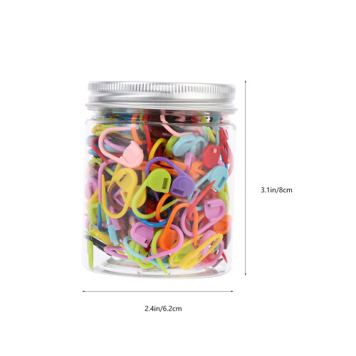 2 Boxen Plastik Häkelmarkierer Farbstrickmarkierungs Knöpfe 2