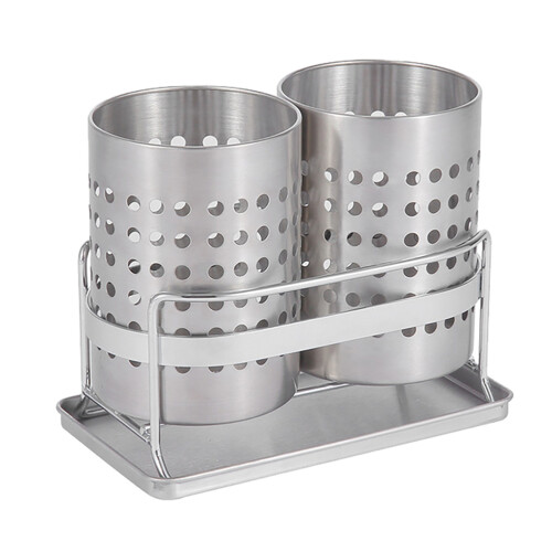 1Set Silberner Utensilienhalter Für Und Besteck 1