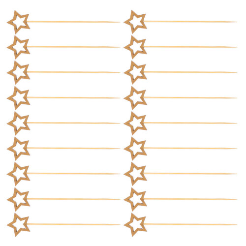 100 Stuks Vijfpuntige Fruitprikkers Feestdecoraties 2