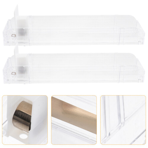 2Stk. Clear Show Case Praktischer Auto-Push Display Halter Pusher 2