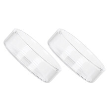 2Stk Glasplatte Transparente Und Dessert Aufbewahrungsplatte