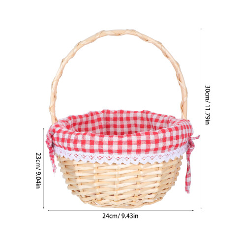 Wicker Mit Griff Gefüttert Für Picknick Camping Outdoor 1
