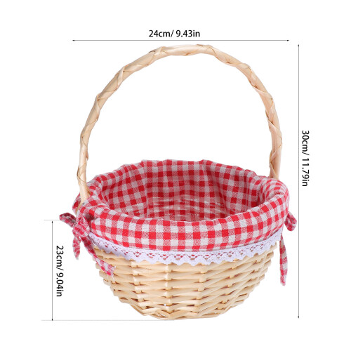 Wicker Mit Griff Gefüttert Für Picknick Camping Outdoor 2