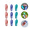 9Pcs Plastic Bonsai Soil Scoops Assorted Colors Garden Potting Tools 3