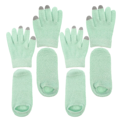2 Paar Hydraterende Handschoenen En Set Lichtgroen