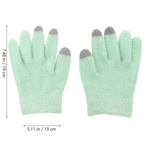 2 Paar Hydraterende Handschoenen En Set Lichtgroen 1