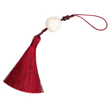 Handytasche Anhänger Chinesisch Stil Retro Bodhi Lotus Quaste Rot