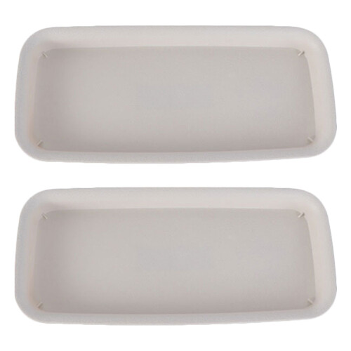 4 Pcs Rectangular Plastic Drip Trays For Indoor Outdoor Use