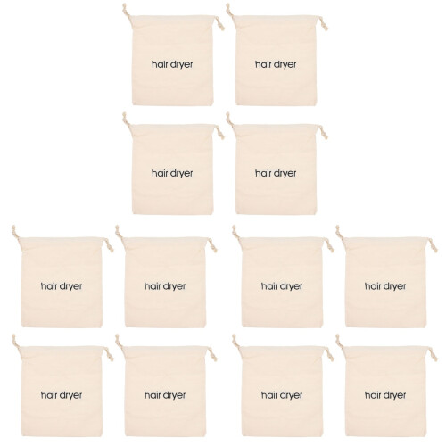 12 Drawstring Haartrocknerbeutel Anti-Scratch Halter 1