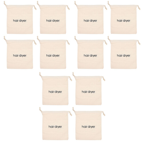 12 Drawstring Haartrocknerbeutel Anti-Scratch Halter 2